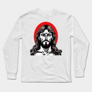 Face of Jesus Long Sleeve T-Shirt